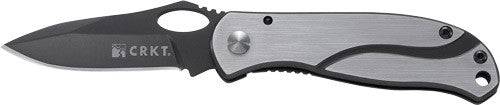 CRKT Pazoda 2 Fine Edge 2.125" Titanium Nitride Blade Stainless Handle Folder