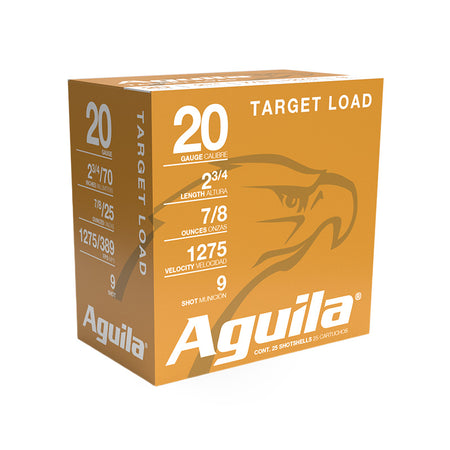 Aguila 20 Gauge Shotgun Shells Competition #9 7/8 oz 2.75 in