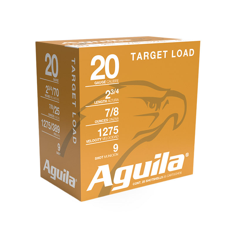 Aguila 20 Gauge Shotgun Shells Competition #9 7/8 oz 2.75 in