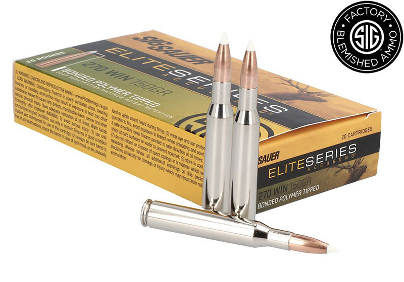 Sig Sauer .270 Winchester E270AB15020 Elite Hunting Nosler AccuBond 150 Grain