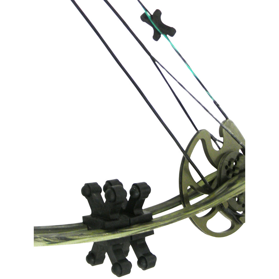 BowJax Revelation Black Limb Dampeners 11/16 in. 4 pk.