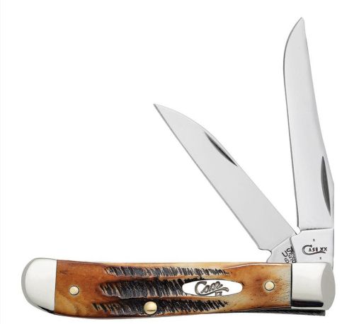 Case 6.5 Mini Trapper Folding Knife Bone Stag Handle