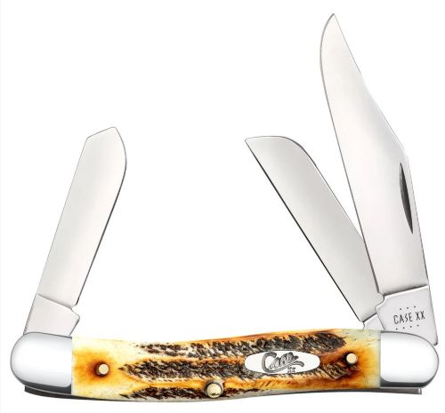 Case 6.5 Stockman Folding Knife Bone Stag Handle