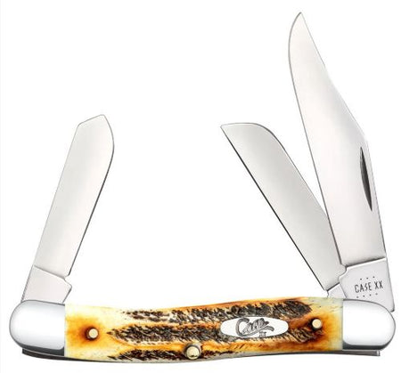 Case 6.5 Stockman Folding Knife Bone Stag Handle