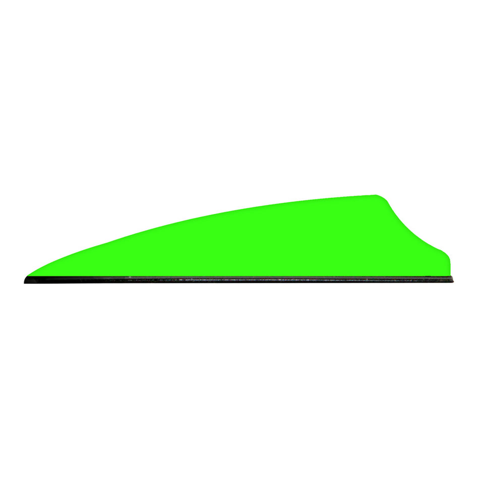 Q2i Fusion X-II Vanes 2.1" Neon Green Shield Cut 100 pk.