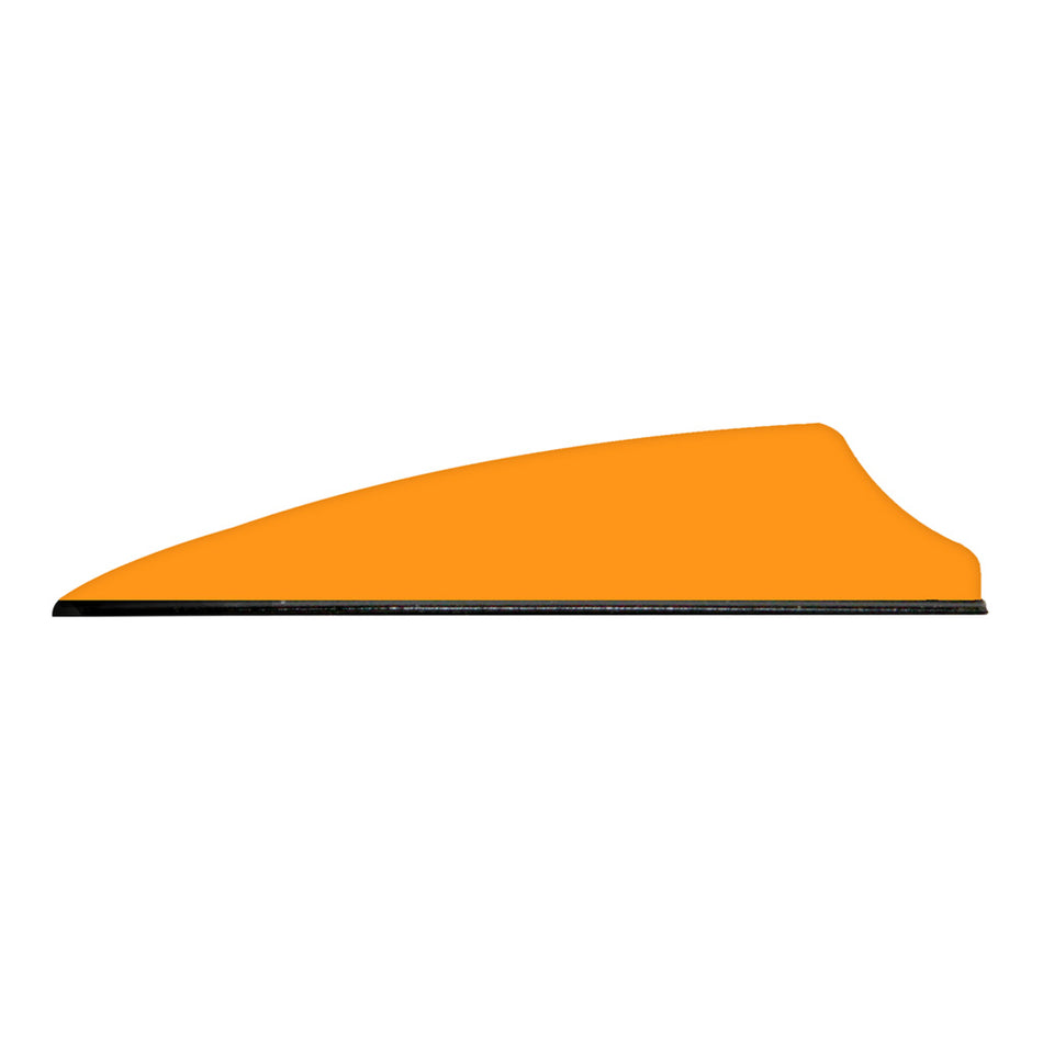 Q2i Fusion X-II Vanes 2.1" Neon Orange Shield Cut 100 pk.
