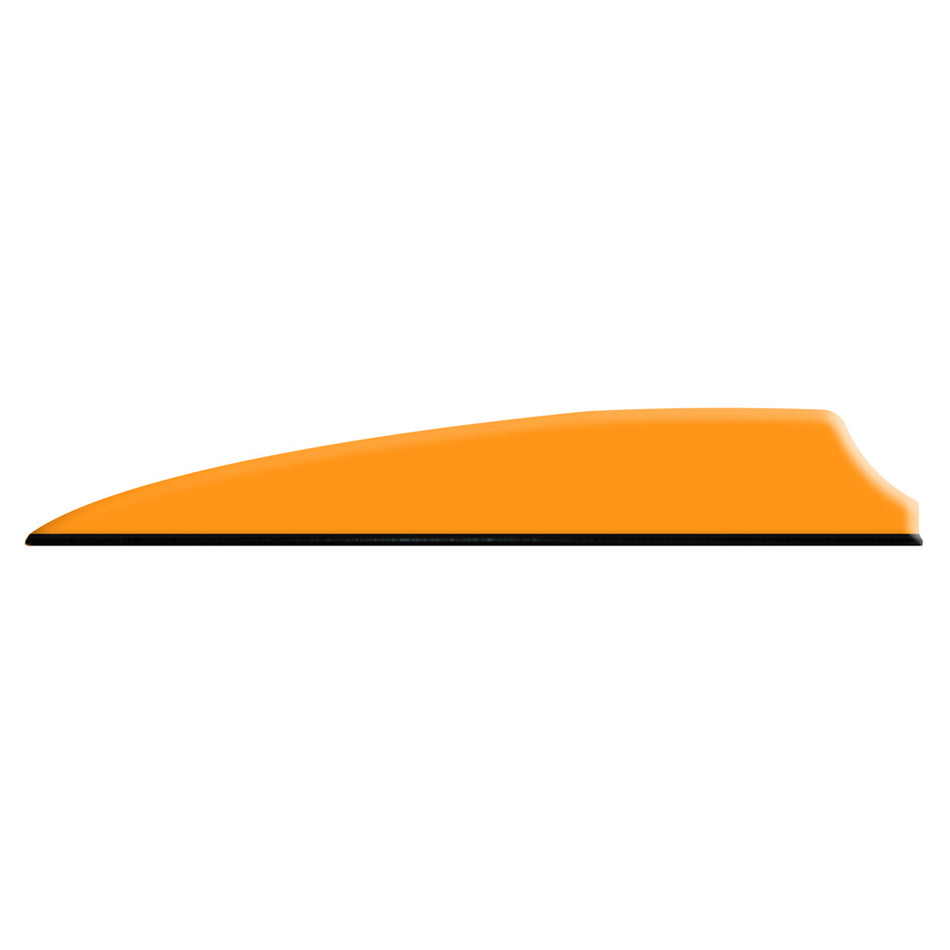 Q2i Fusion X-II Vanes 3" Neon Orange Shield Cut 100 pk.