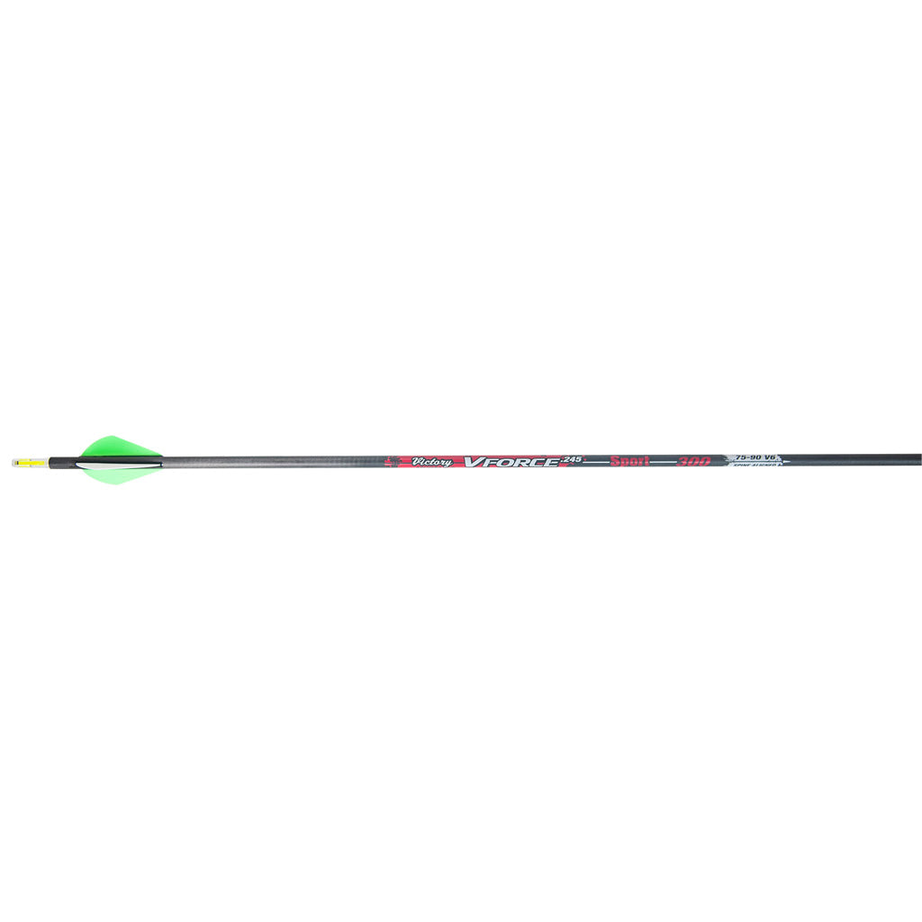 Victory VForce Sport Arrows Spine 500 with Raptor Vanes Pack of 6