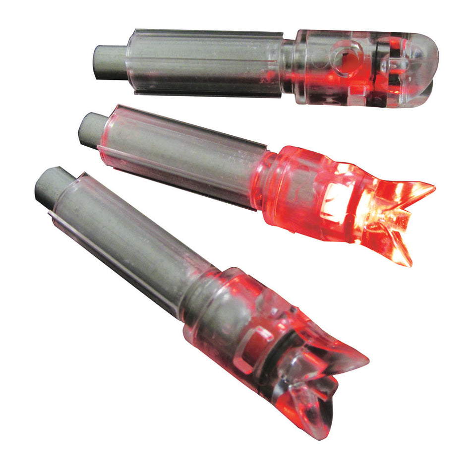 GWS Red Lighted Crossbow Bolt Nocks 30 Grain 3 pk.
