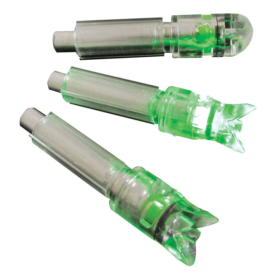 GWS Green Lighted Crossbow Bolt Nocks 30 Grain 3 pk.