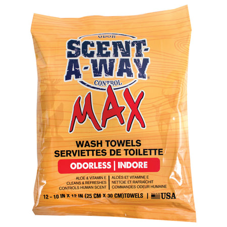 Scent-A-Way Max Odor Eliminating Wash Towels 12 pk.