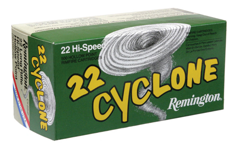 Remington .22 Long Rifle Rimefire Ammo 22 Cyclone Hollow Point JHP 36 grain 