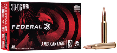 American Eagle .30-06 Springfield AE3006N 029465085322 Full Metal Jacket Boat Tail FMJBT 150 Grain