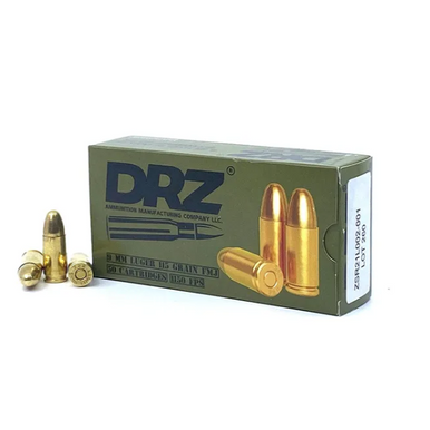 DRZ 9mm 115gr Full Metal Jacket (FMJ)