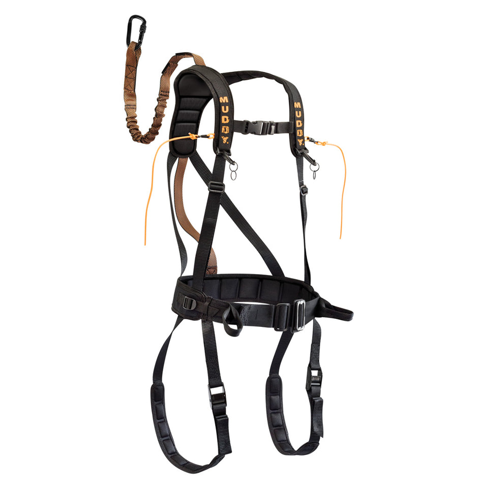 Muddy Safeguard Treestand Safety Harness Black Youth Size
