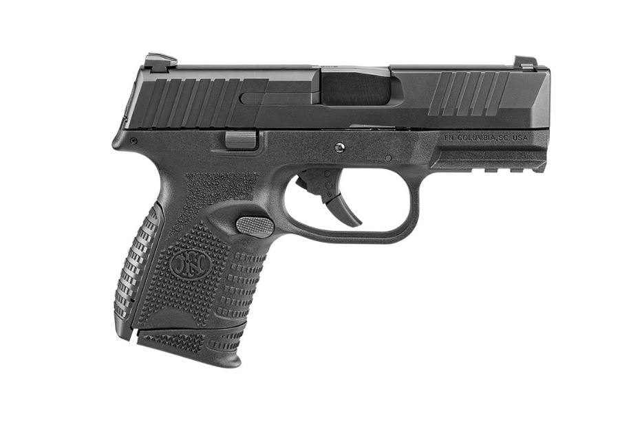 FN 509 Compact 9mm Luger Pistol - 3.70" Barrel, 12+1/15+1 Capacity, Matte Black Polymer Frame w/ Mounting Rail