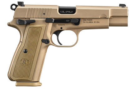 FN High Power 9mm Luger Pistol, FDE PVD Slide, 4.70" Barrel, 10+1
