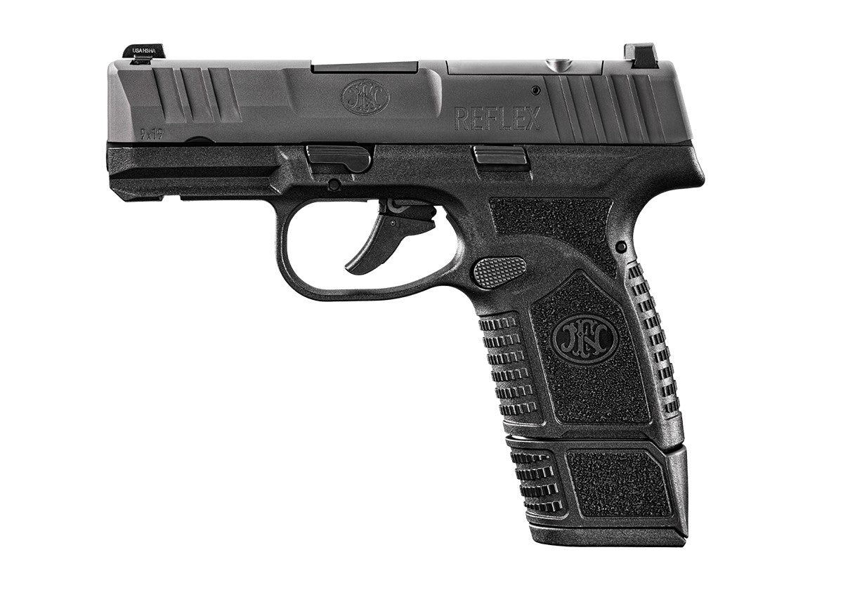 FN Reflex MRD Micro-Compact 9mm Pistol, Optic-Ready, 15+1/11+1, Black Slide