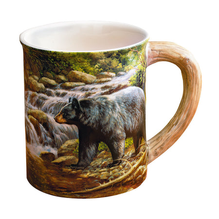 Wild Wings Shadow of the Forest Bear Sculpted Coffee Mug 16 oz.