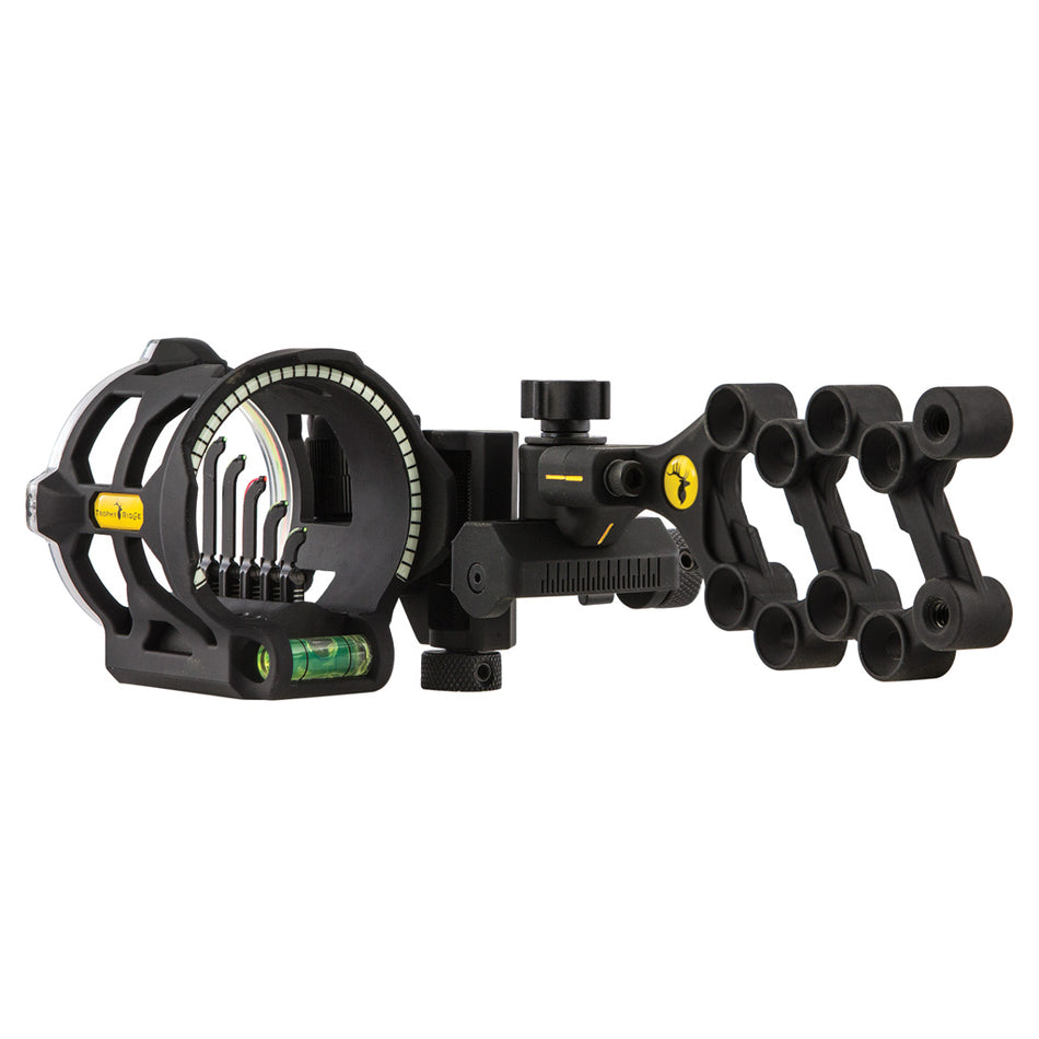 Trophy Ridge Peak Five Pin Archery Sight .019 Right Hand Black