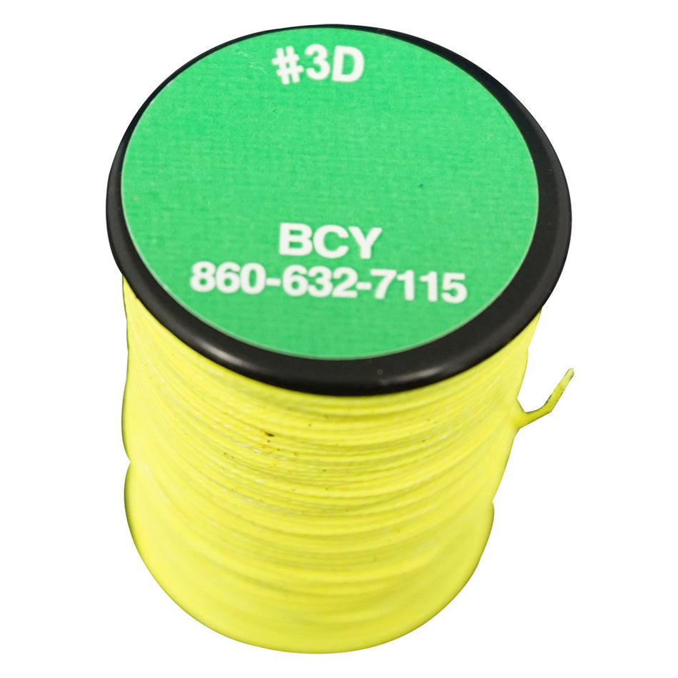 BCY 3D Dyneema End Serving Neon Yellow 120 yds.