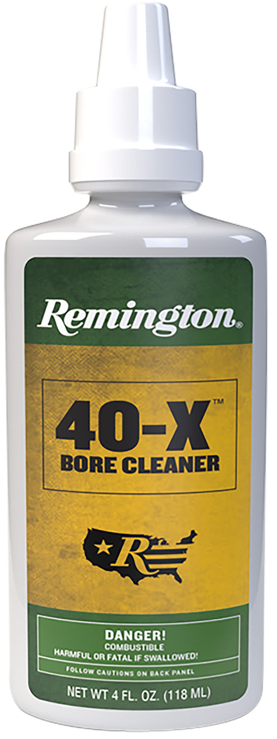 Remington 40-X Bore Cleaner Carbon Lead Plastic Fouling Remover 4 oz Squeeze Bottle