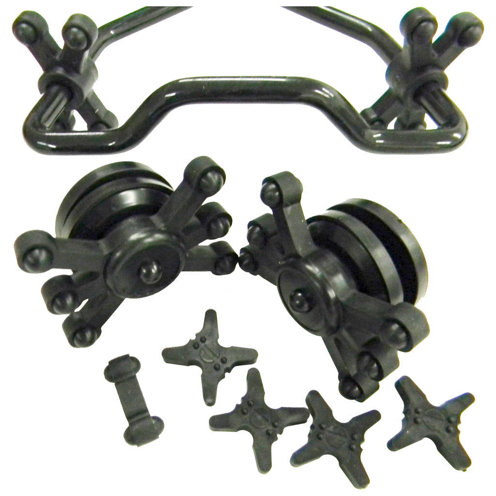 BowJax Crossbow Complete Kit Split Limb Vibration Dampeners Black