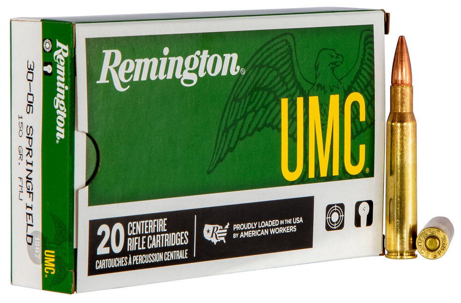 Remington .30-06 Springfield 23699 UMC Full Metal Jacket FMJ 150 Grain