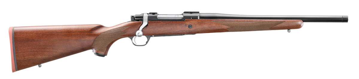 Ruger 67101 Hawkeye Hunter 6.5 Creedmoor 4+1 16.6" Blued Threaded Barrel, Integral Scope Mount, Walnut Stock, Right Hand