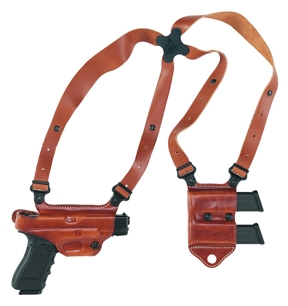 Galco Miami Classic II MCII212 Tan Leather Shoulder System for 1911 Pistols 3-5", 56" Chest, RH