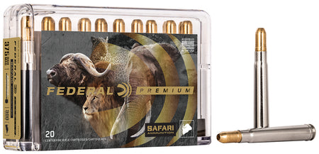 Federal .375 H&H Mag P375T2 Premium Safari Cape-Shok Trophy Bonded Sledgehammer Solid 300 Grain