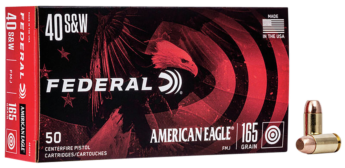 American Eagle .40 S&W AE40R3 029465092818 Full Metal Jacket FMJ 165 Grain