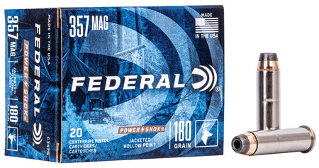 Federal .357 Magnum C357G Power-Shok Jacketed Hollow Point JHP 180 Grain