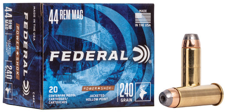 Federal .44 Magnum C44A Power-Shok Jacketed Hollow Point JHP 240 Grain