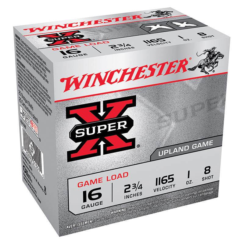 Winchester 16 Gauge Shotgun Shells  #8 1 oz 2.75 in