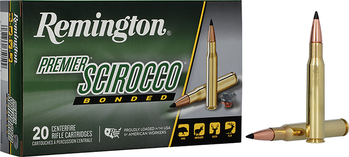 Remington 7mm Remington Mag 29316 Premier Scirocco Bonded Swift Scirocco II Bonded Polymer Tip 150 Grain