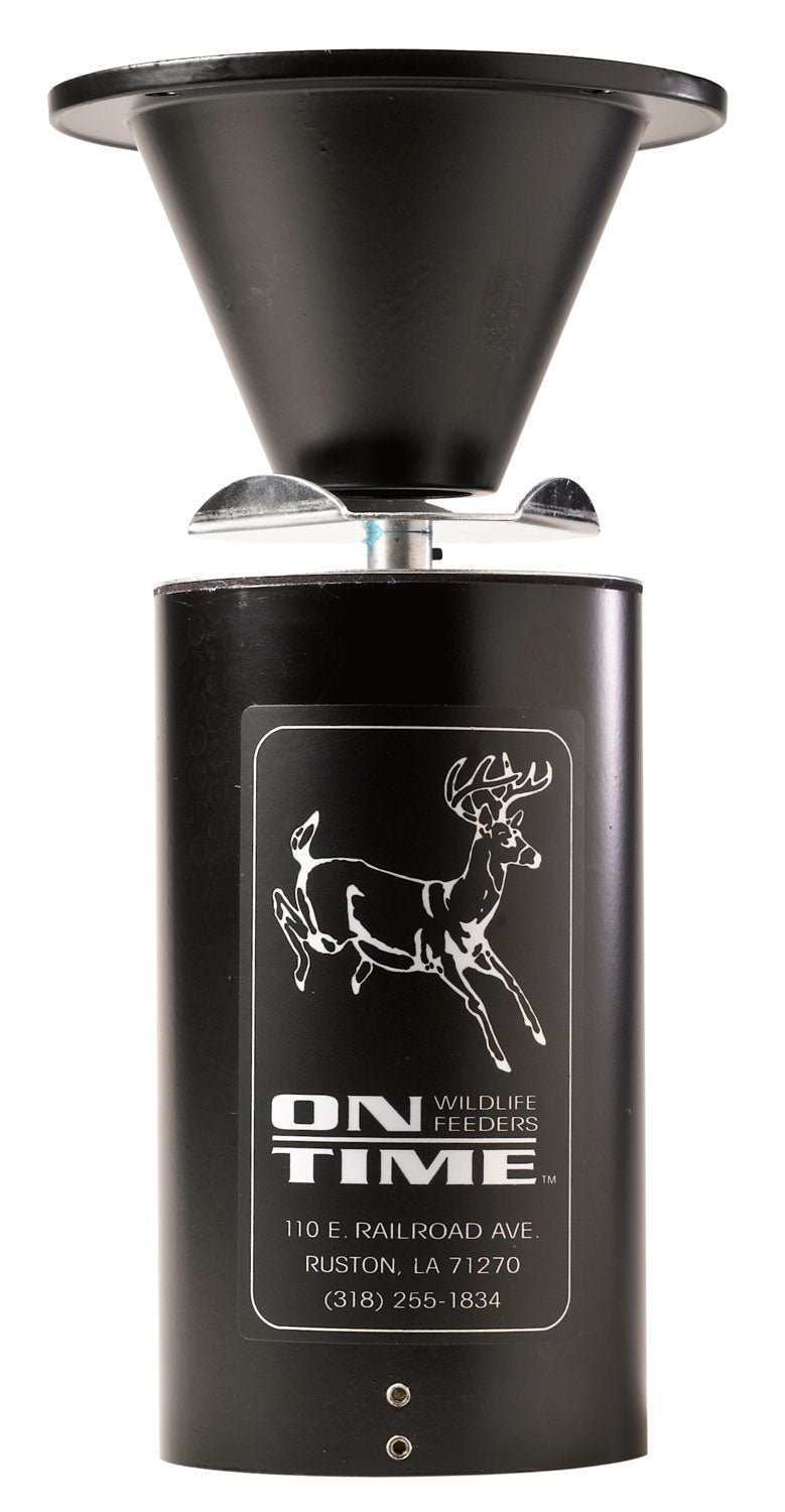 On Time 11112 Classic Lifetime Game Feeder, 12 Daily Programs, 3-16 Sec, Aluminum Housing, Black