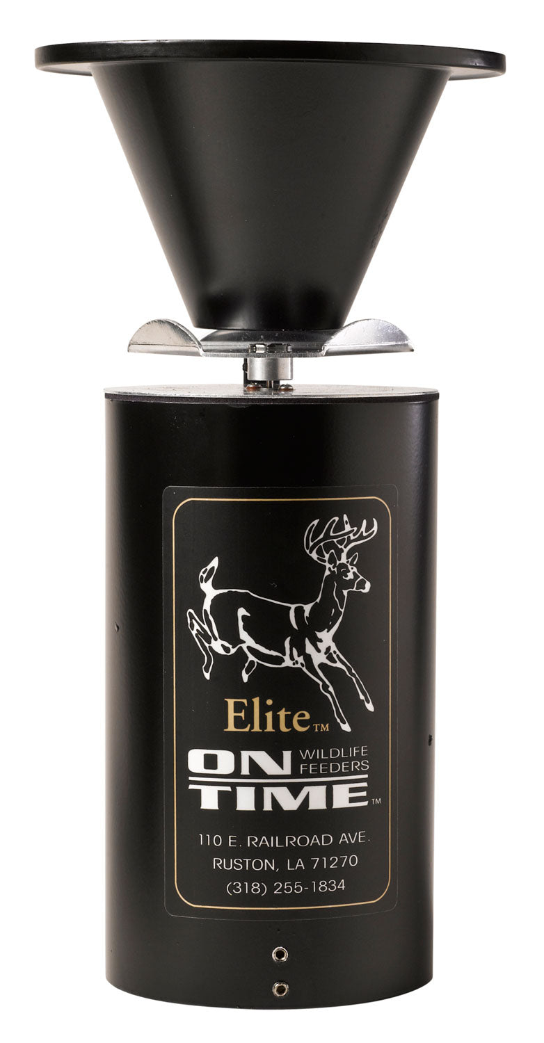 On Time 11113 Elite Lifetime Digital Game Feeder, 6 Daily Programs, 1-30 Sec, Aluminum Housing, Black