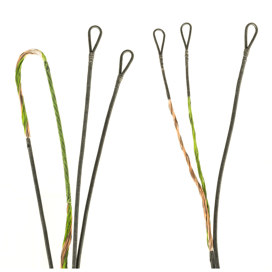 FirstString Premium String Kit Green/Brown - Hoyt Spyder30 2Cam Compound Bow