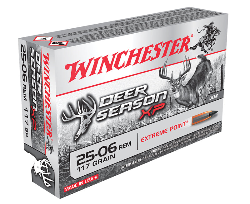 Winchester .25-06 Remington Rifle Ammo  Copper Extreme Point Lead-Free CSHP 117 grain 