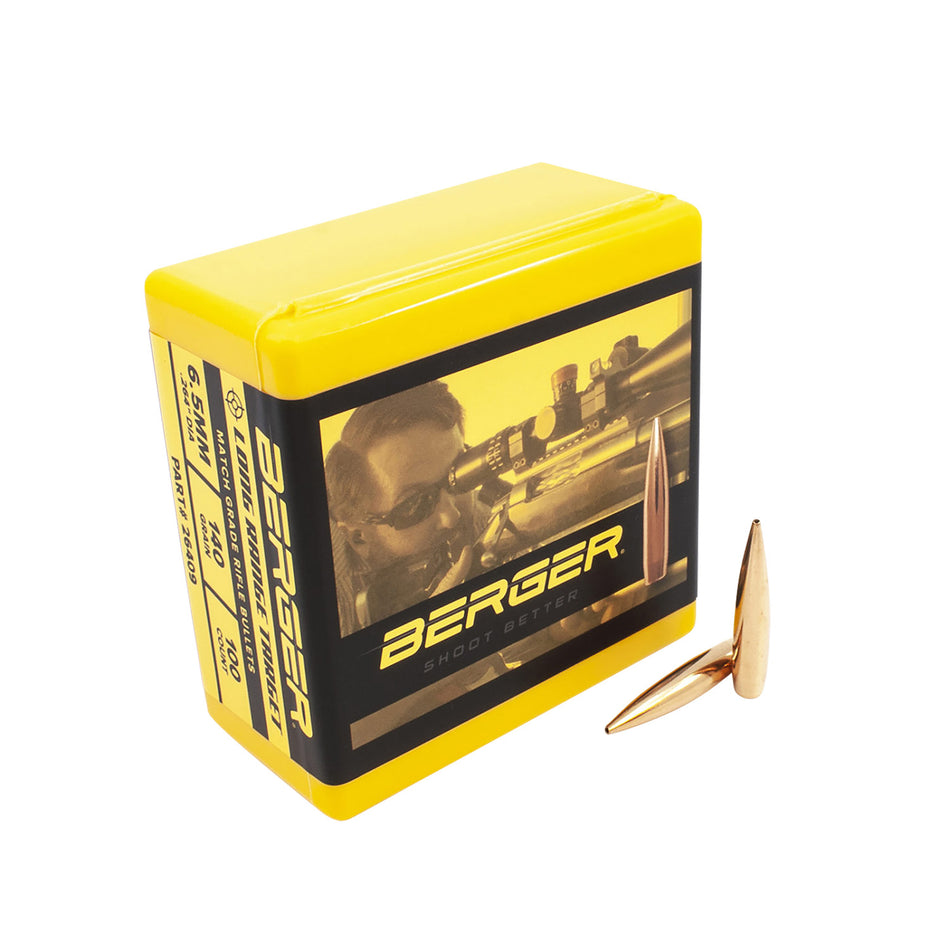 Berger Bullets 6.5 Creedmoor 140gr Tangent Boat Tail Target Match Grade 100-Count Box