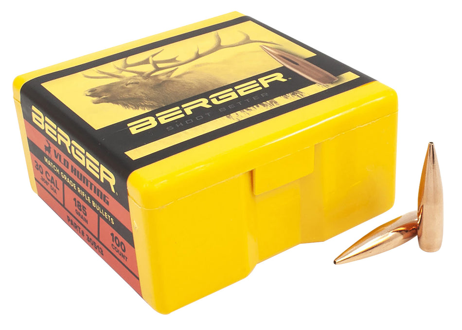 Berger Bullets 30Cal 185gr VLD Hunting Long Range 100-Count Box