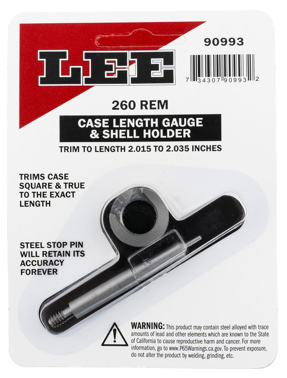 Lee Precision 260 Rem Case Length Gauge and Trimmer Guide