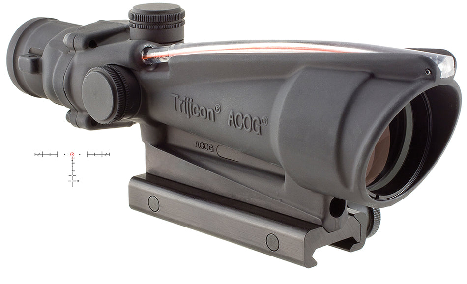 Trijicon 100153 ACOG 3.5x35mm Compact Riflescope Black Anodized Illuminated Red Horseshoe .223/5.56 BDC Reticle