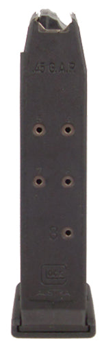 Glock MF38008 Glock 38 45 GAP 8 Round Black Polymer Magazine