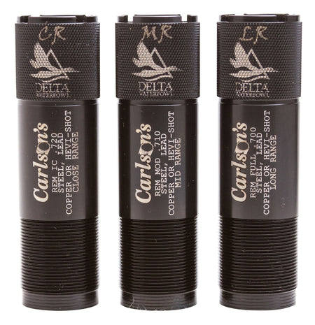 Carlson's Choke Tubes Delta Waterfowl Remington 12 Gauge Stainless Mid/Long/Close Range
