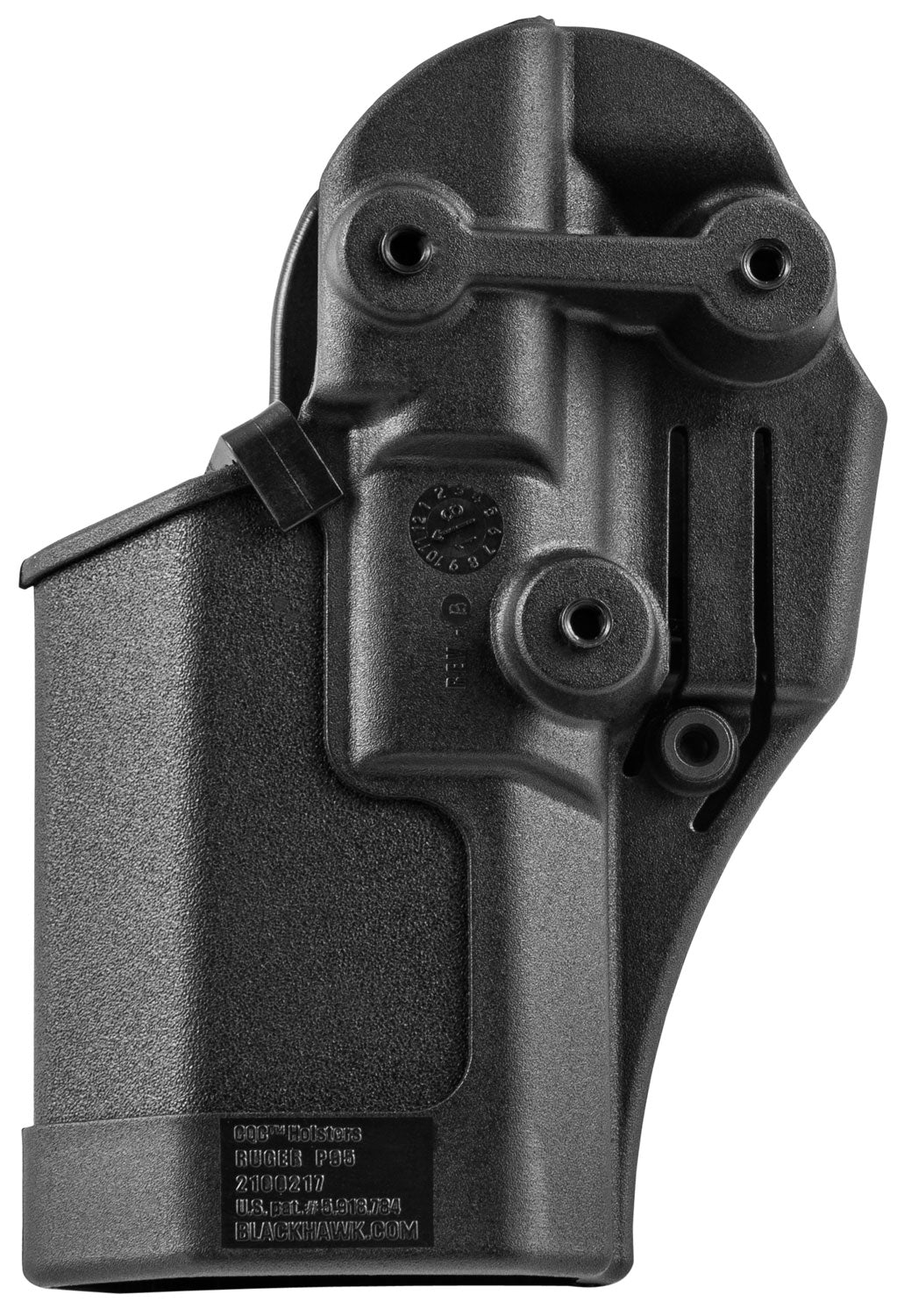 Blackhawk 410512BKR Serpa CQC Concealment Holster Size 12 Black Polymer Belt Loop/Paddle Ruger P95 Right Hand