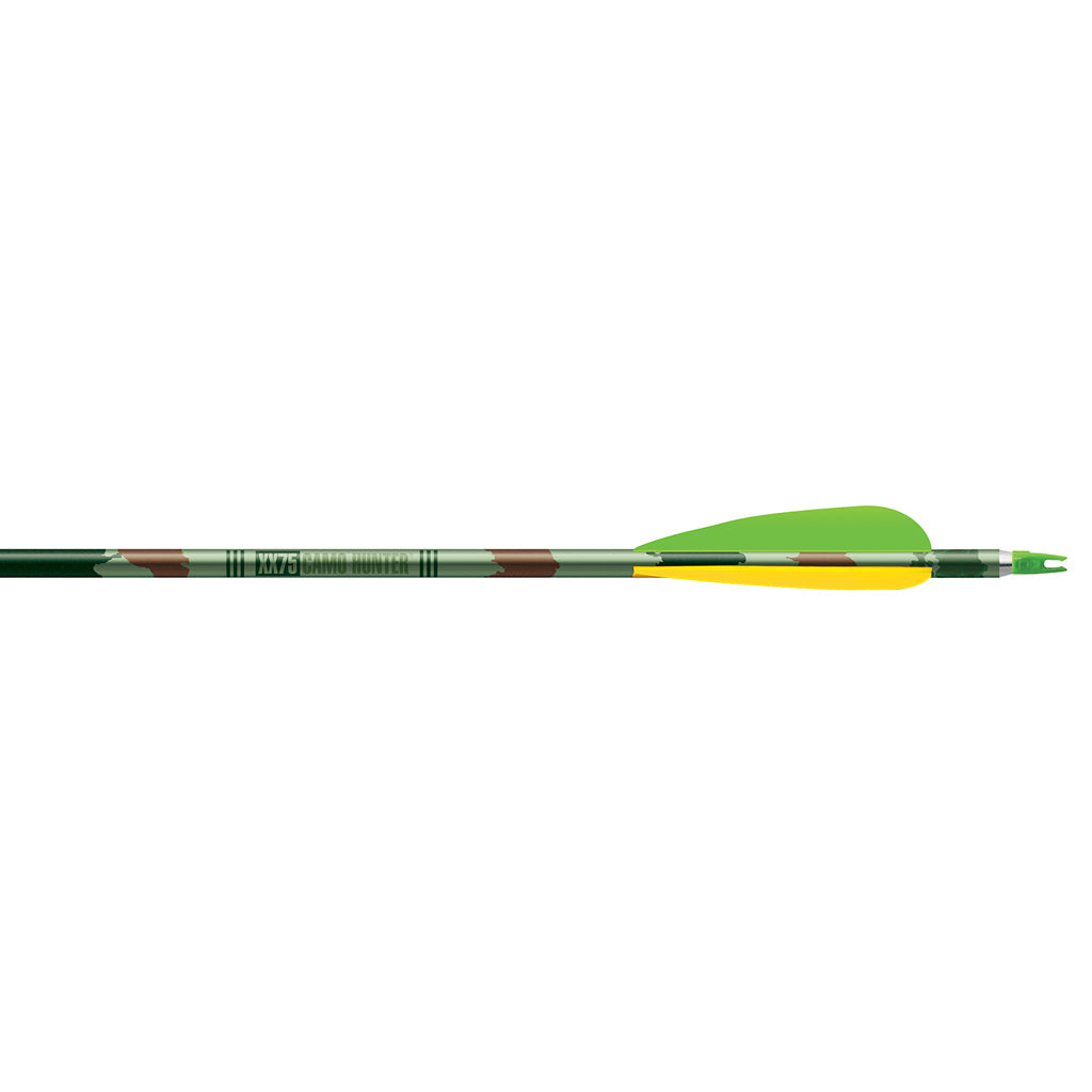 Easton XX75 Camo Hunter Arrows Size 2216 Fletched 4 in. Vanes 6 pk.