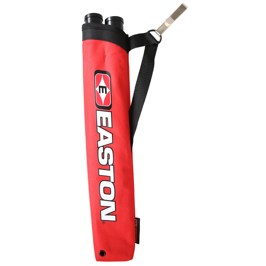 Easton Red Flipside 2-Tube Archery Hip Quiver RH/LH with Belt Clip