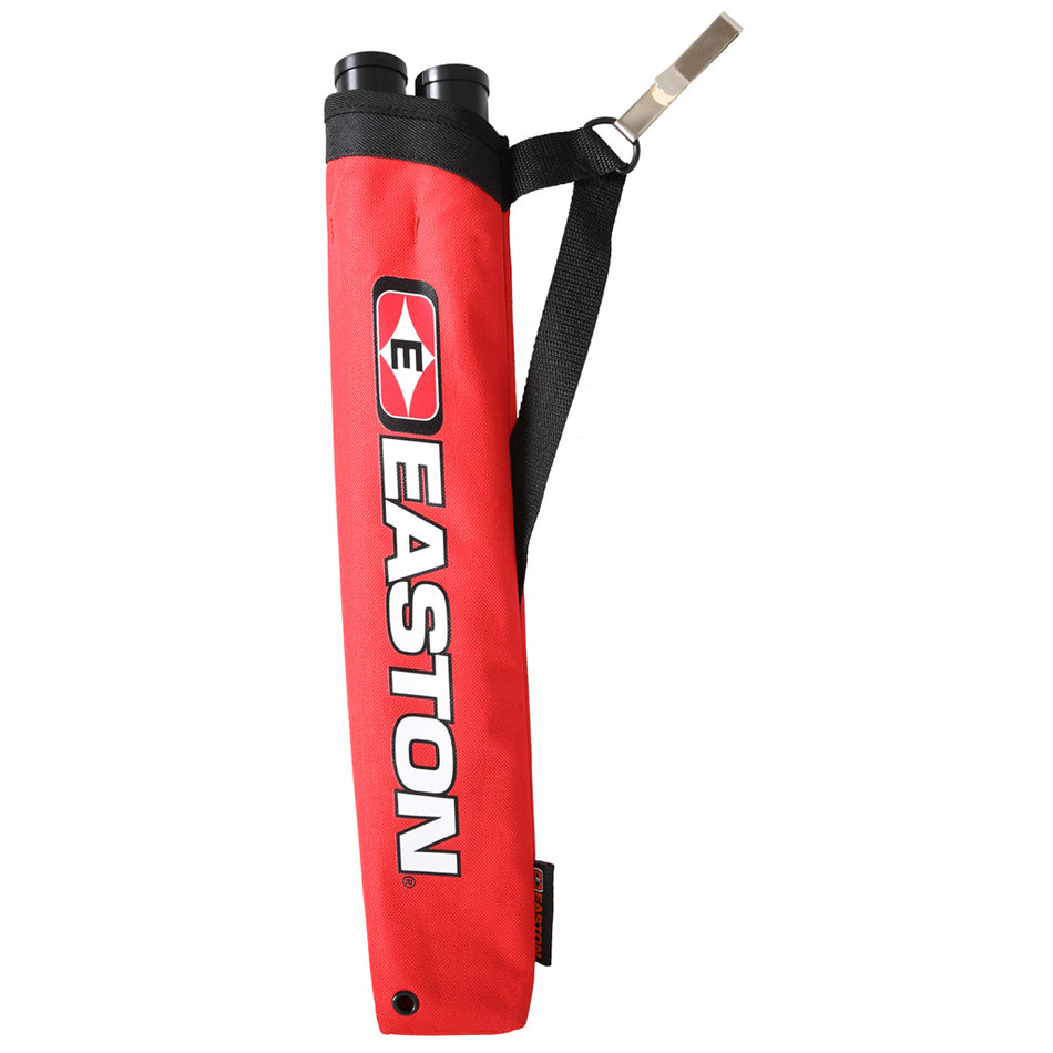 Easton Red Flipside 2-Tube Archery Hip Quiver RH/LH with Belt Clip